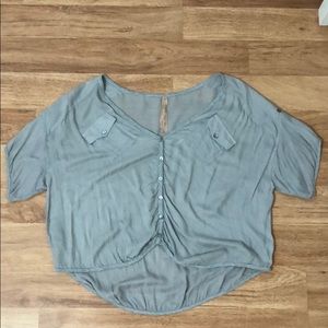 Grey slouchy top